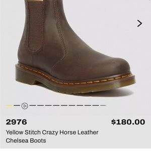 Dr. Martens 2976 Crazy Horse Leather Chelsea Boots